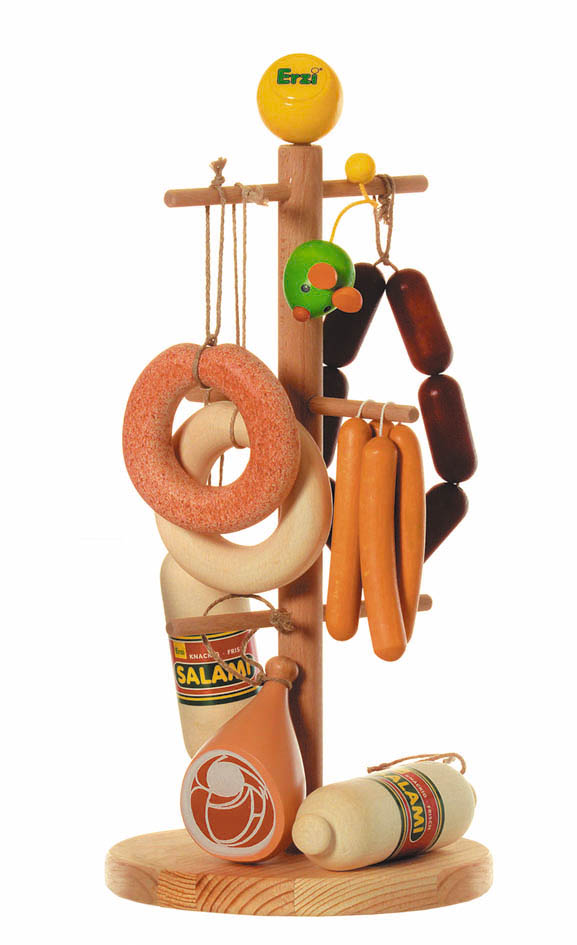 ERZI木のおもちゃ ソーセージスタンド | ドイツ木製おままごと かい ...